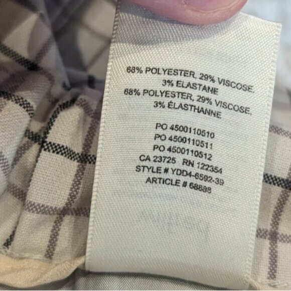 Aritzia Wilfred plaid tartan Darontal Pant - Picture 9 of 9